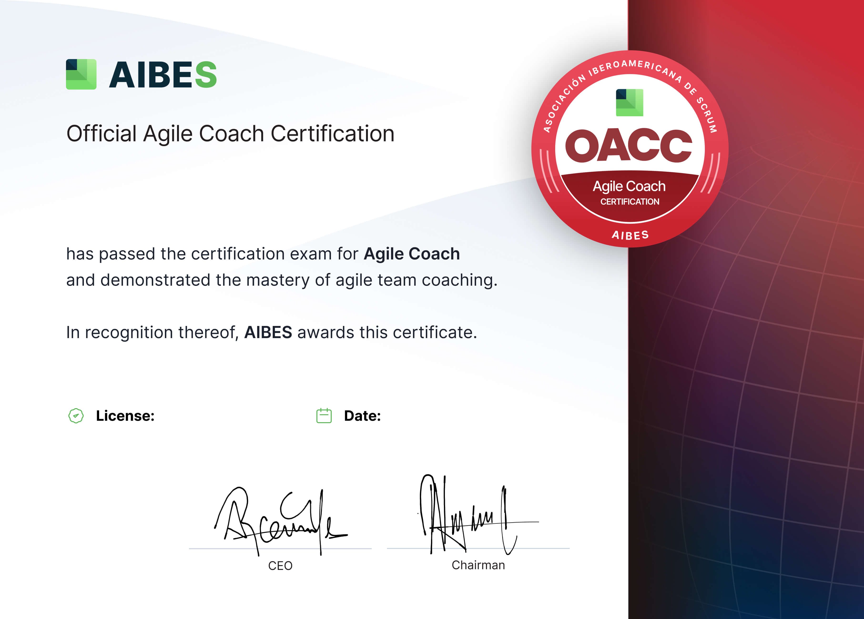 Official Agile Coach Certification