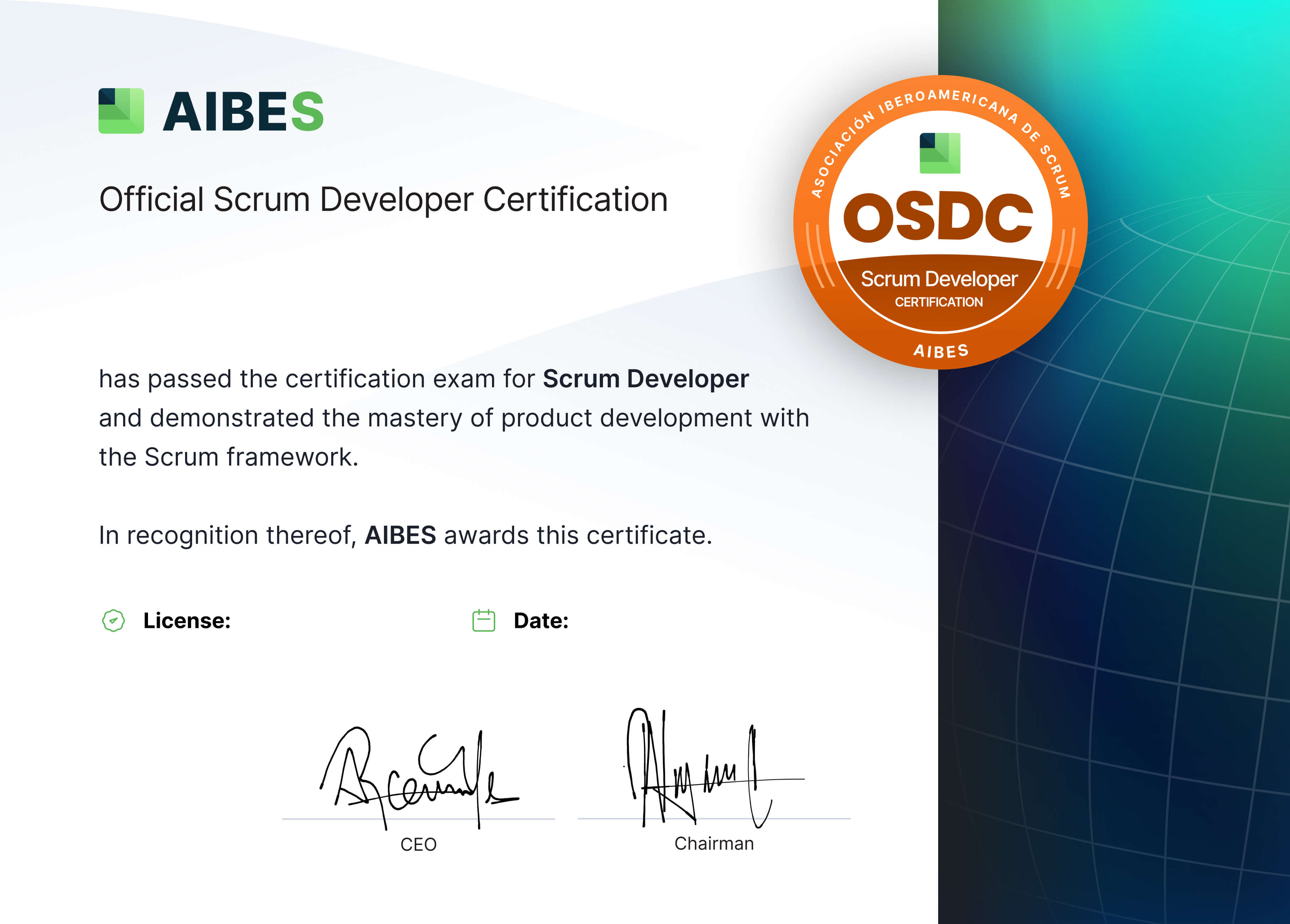 Official Scrum Developer Certification