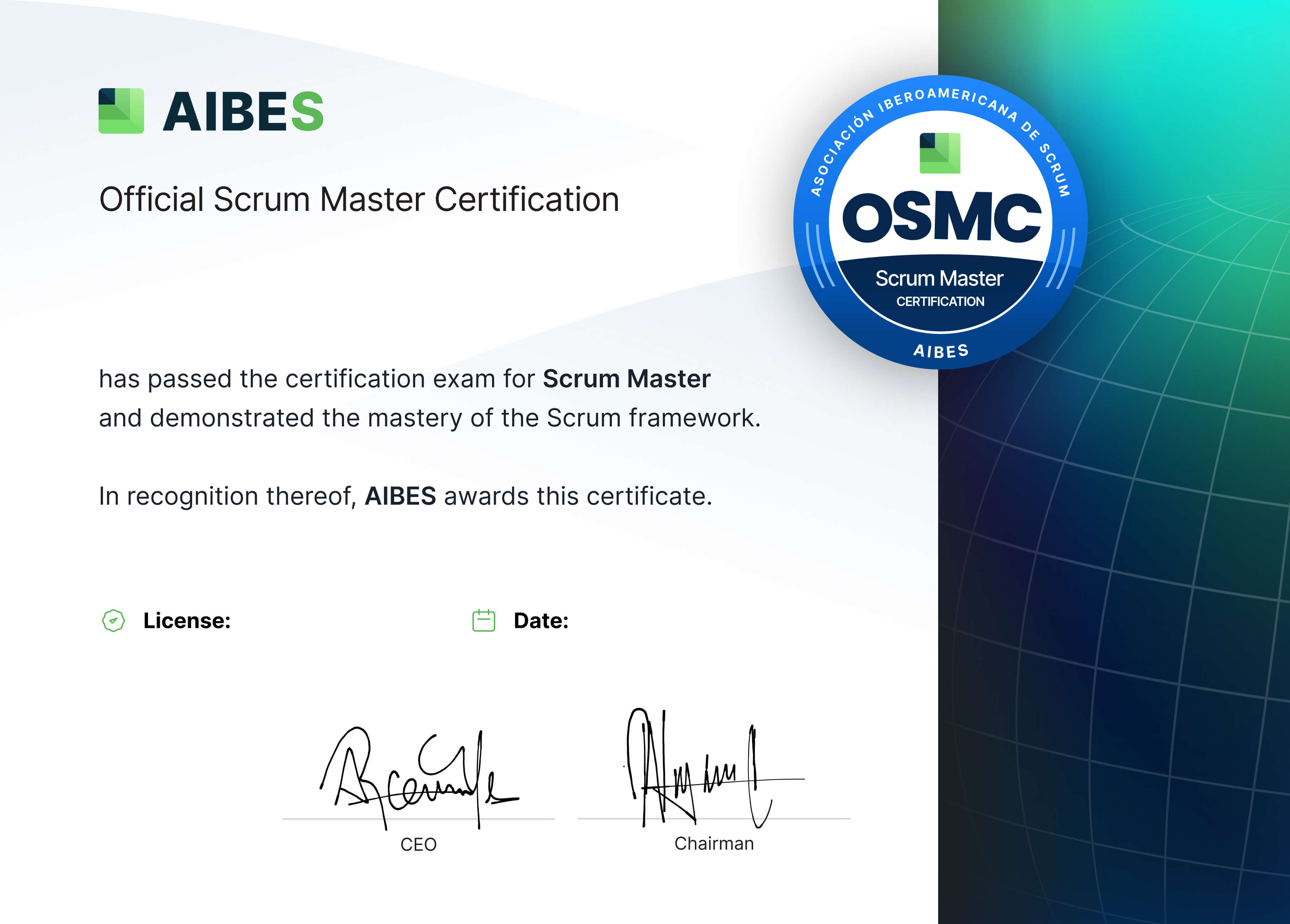 Official Scrum Master Certification