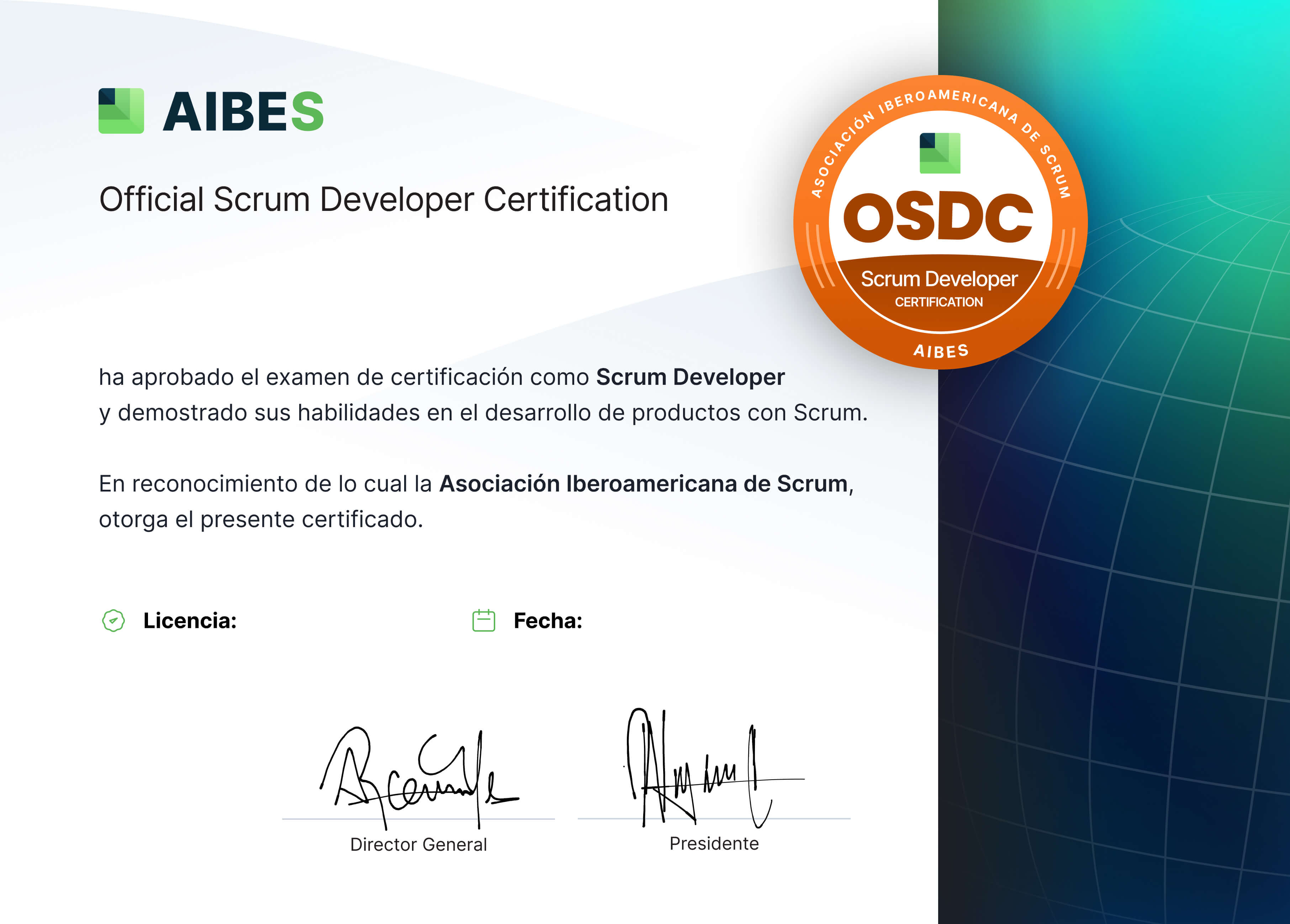 Official Scrum Developer Certification